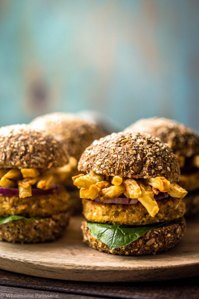chickpea-sliders-with-french-fries-burgers-vegan-hamburger-gluten-free-mini-delicious-easy