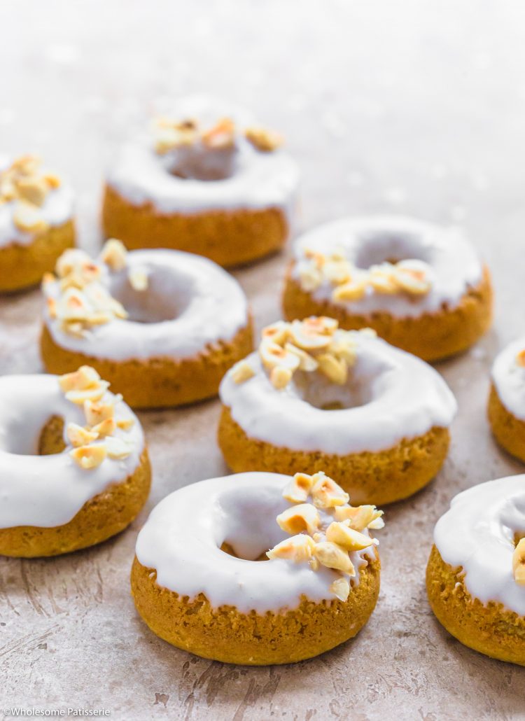 Baked Coconut + Hazelnut Vegan Donuts! #donuts #vegan #glutenfree #snack