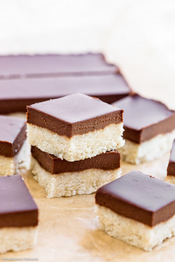 Chocolate-vanilla-slice-no-bake-gluten-free-dairy-free-sweets-snack-2