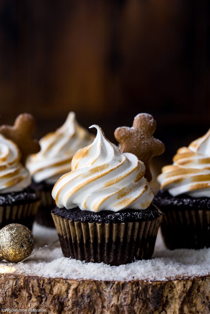 Peppermint-chocolate-meringue-cupcakes-gluten-free-cupcakes-christmas-cupcakes-holiday-baking-festive-baking