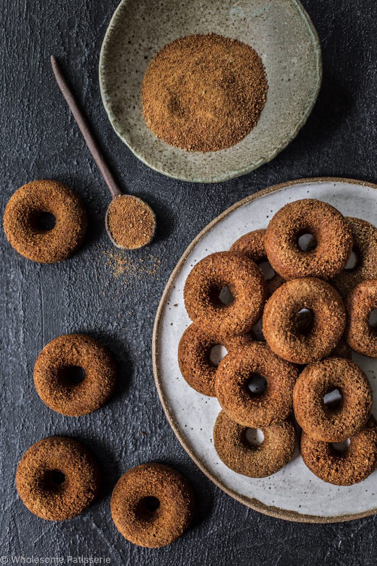 Baked Cinnamon Donuts (vegan & gluten free)