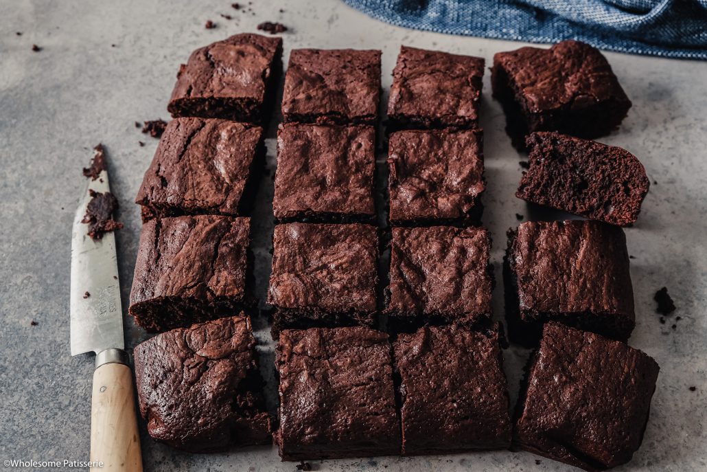 Gluten Free Classic Chocolate Brownies! These homemade brownies are rich, thick and free from gluten. A touch of coffee enhances the flavour of the cocoa making these brownies incredibly delectable! 