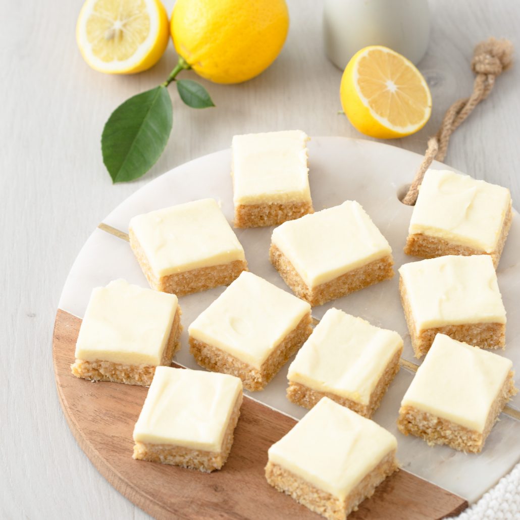Lemon Biscuit Slice Wholesome Patisserie