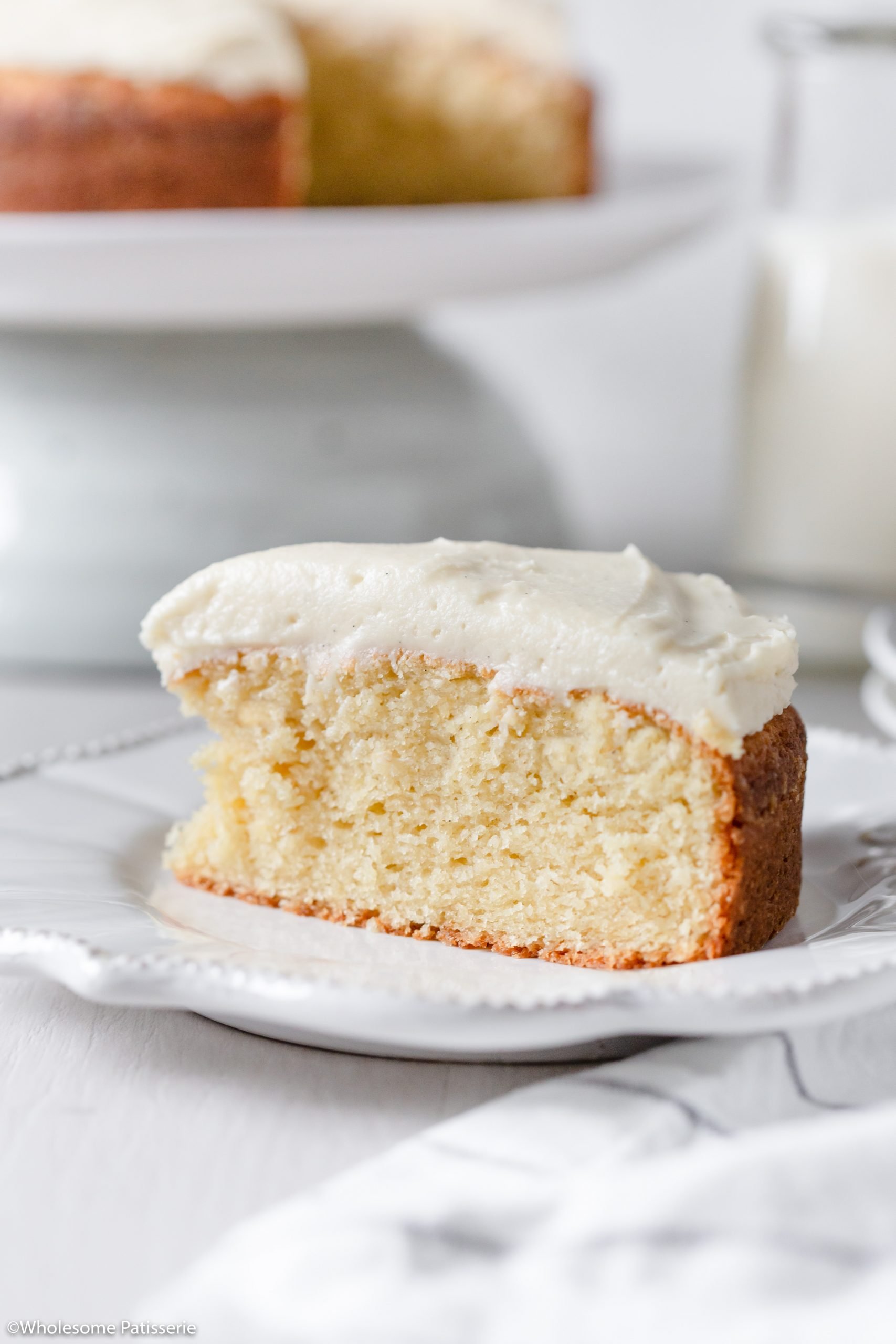 Basic Vanilla Cake! A simple yet flavoursome vanilla butter cake that is created in one bowl. Paired with a fluffy vanilla infused buttercream frosting. Consider this your go-to basic vanilla cake recipe that can be dressed up with different flavoured frostings of your choice. 