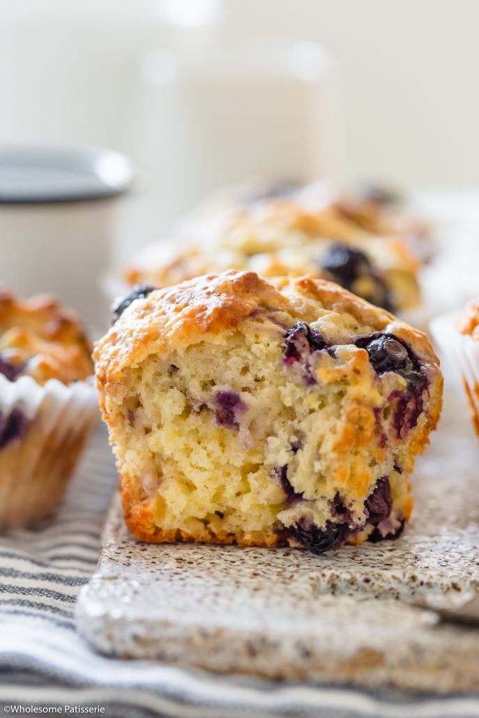 Quick and Easy Blueberry Muffins! Your new favourite batch of classic blueberry muffins with a soft and moist texture. They’re bursting with sweet blueberries amongst a rich and flavourful crumb. These muffins are created in one bowl and bake in under 25 minutes, which is what makes these quick and easy! 
