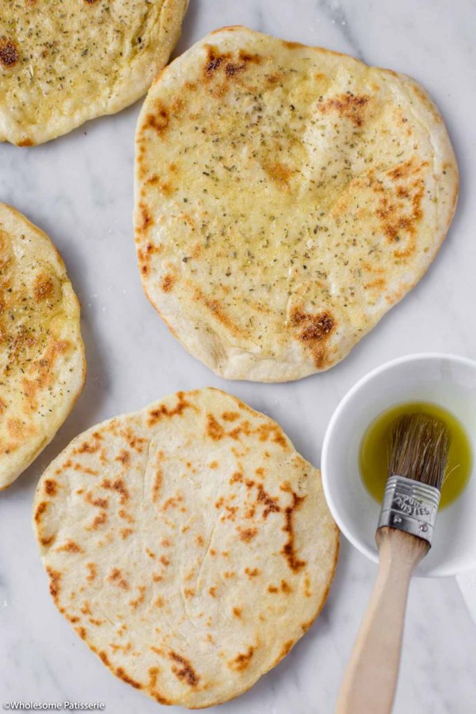 Quick Garlic and Herb Flatbread Wholesome Patisserie