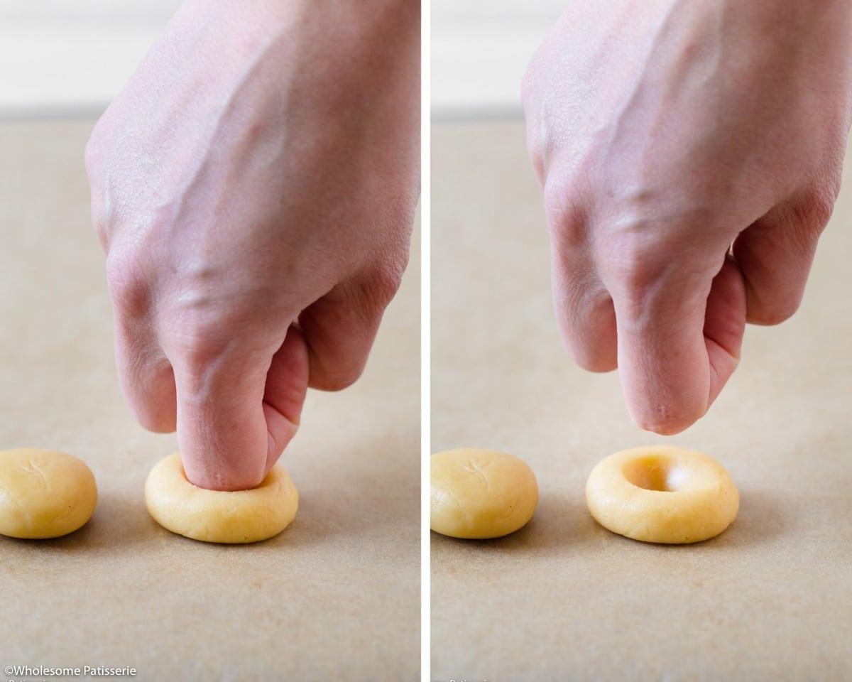 How to create the indent in each cookie