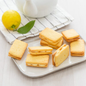 Lemon Cream Shortbread Biscuits Featured Image