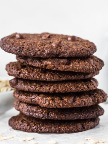 Featured image for oat flour chocolate chip cookies