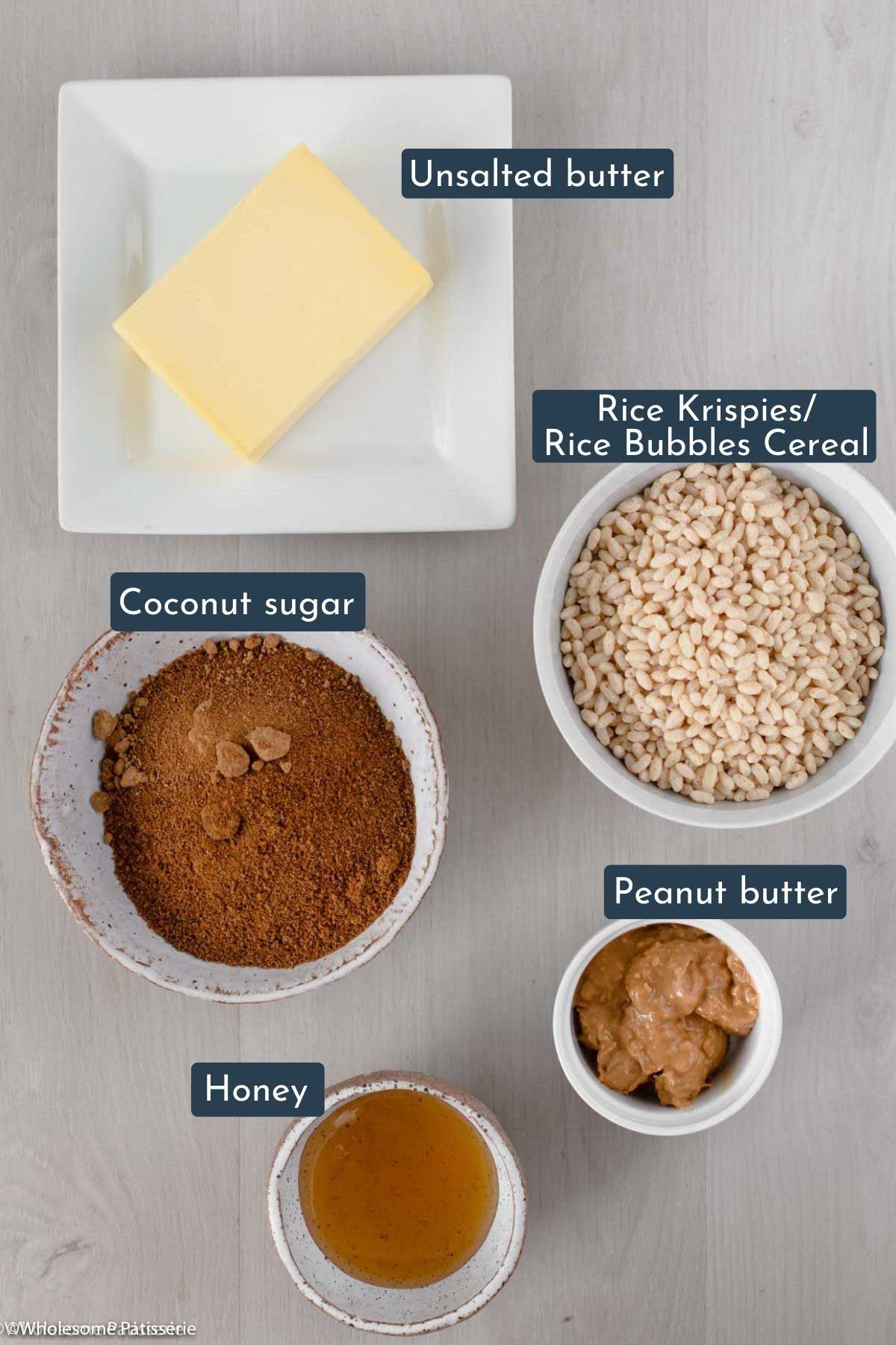 The individual ingredients displayed to show you what you need to make this recipe