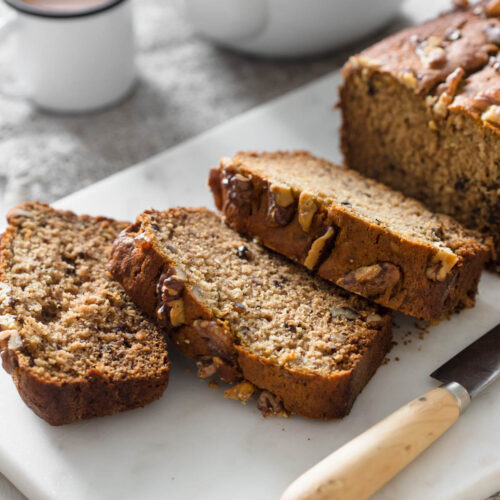 Easy Date Loaf with Walnuts - Wholesome Patisserie