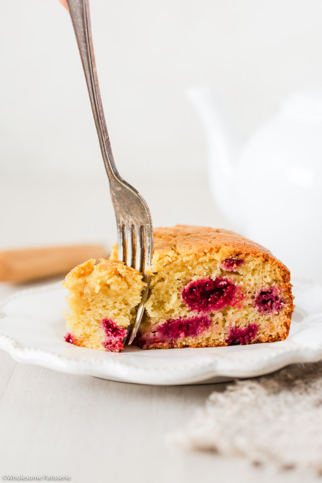 Moist Raspberry Cake (One Bowl) - Wholesome Patisserie