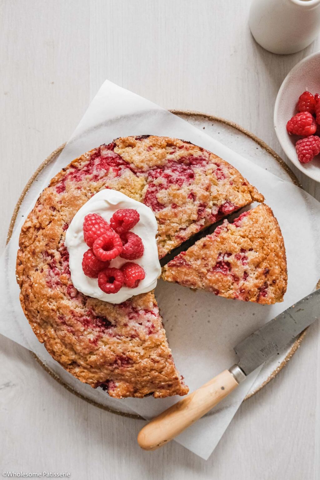 Moist Raspberry Cake (One Bowl) - Wholesome Patisserie