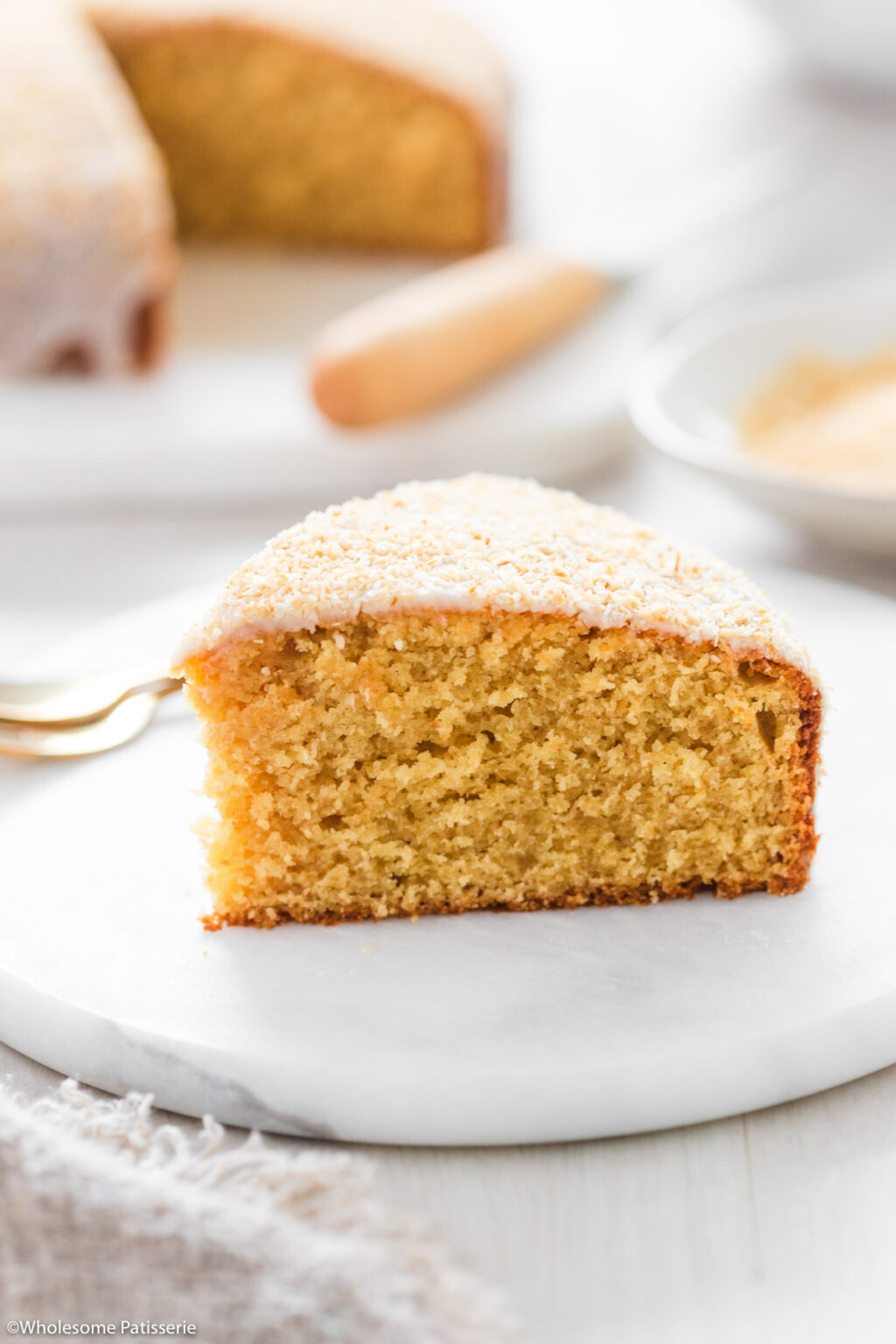 Simple Toasted Coconut Cake - Wholesome Patisserie
