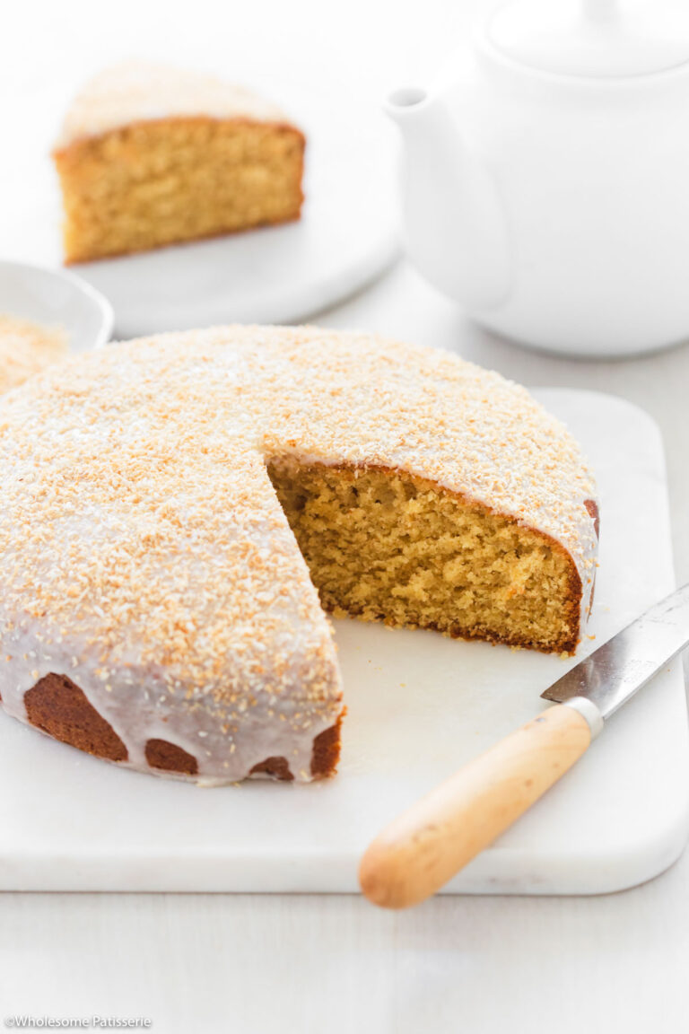 Simple Toasted Coconut Cake - Wholesome Patisserie