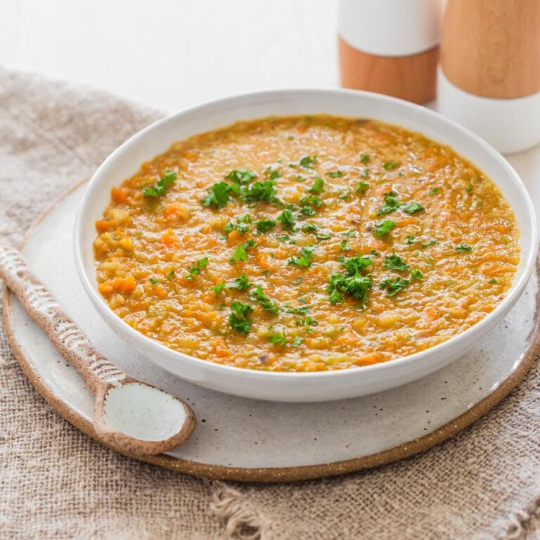 Simple Vegetable Soup with Lentils