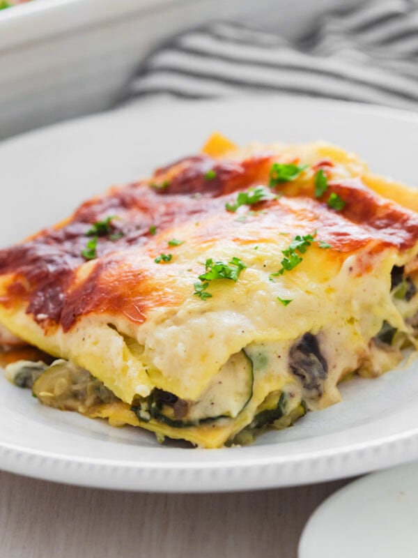 Dairy Free Vegetable Lasagna with White Sauce