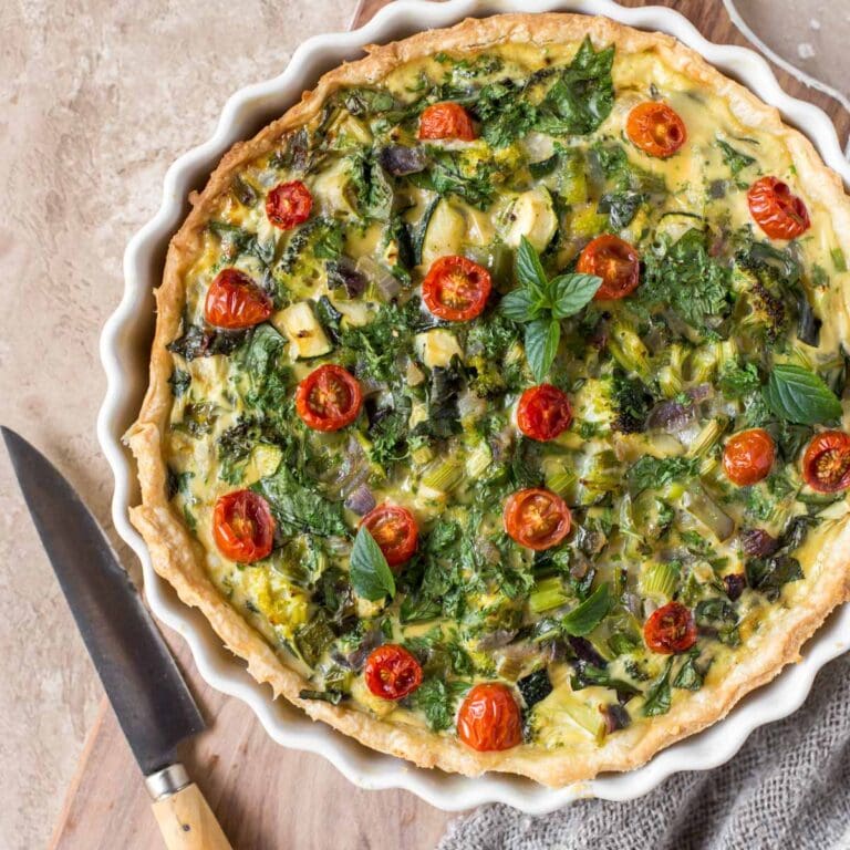 Vegetable Frittata with Shortcrust Pastry